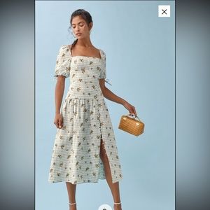 REFORMATION MELONY LINEN DRESS